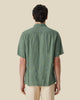 Portuguese Flannel Linen Camp Collar Dry Green