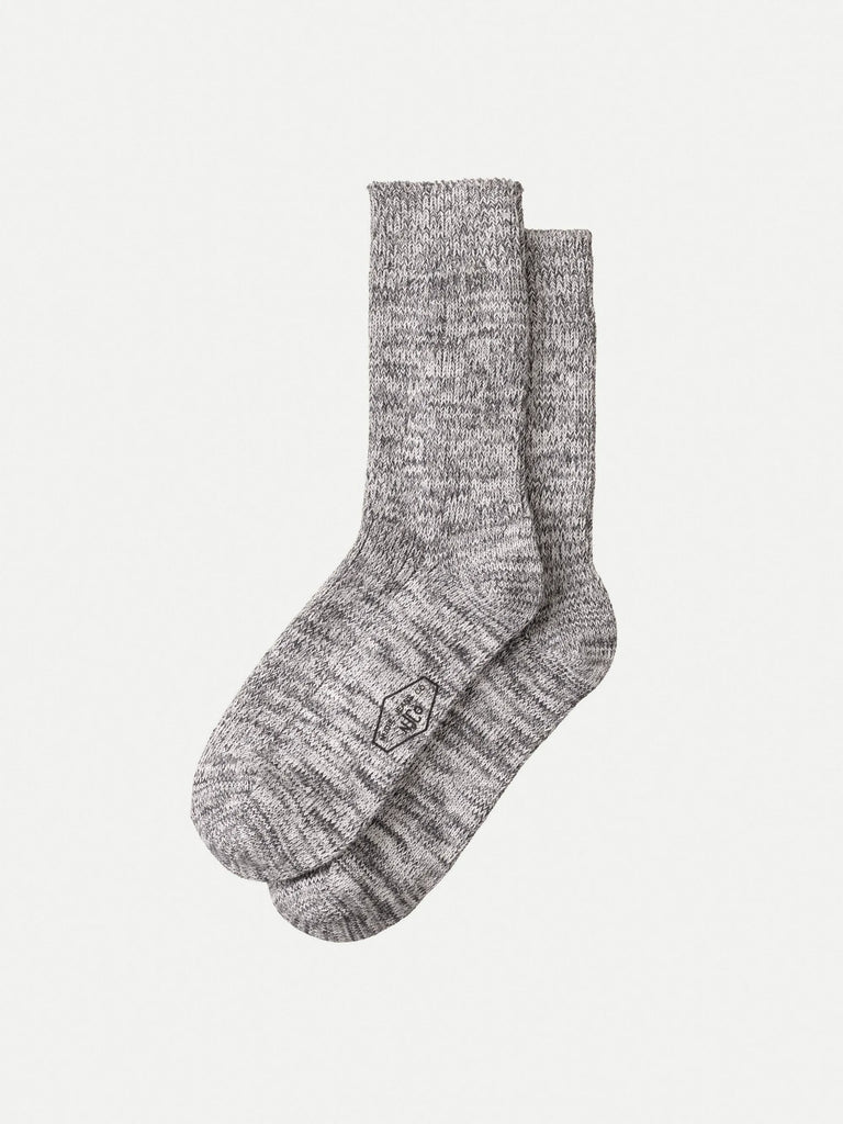 Nudie Jeans Co Chunky Rebirth Socks Grey Melange