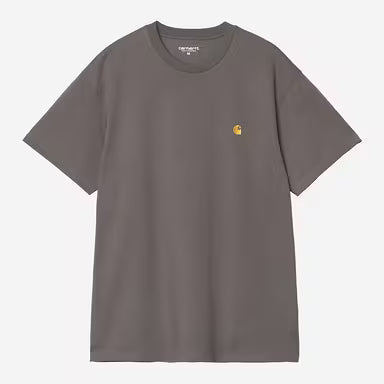 Carhartt Chase SS T-Shirt Porphyry / Gold | Steranko Clothing