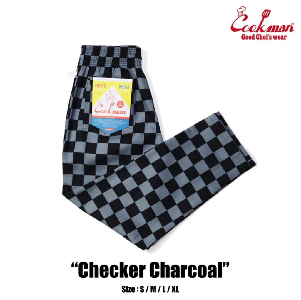Cookman Chef Pants Checker Charcoal
