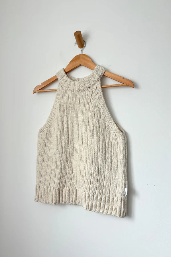 Le Bon Shoppe Claire Cotton Sweater Tank Natural