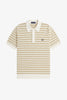 Fred Perry Boucle Jacquard Knitted Shirt Ecru