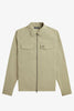 Fred Perry M5684 Zip Overshirt Warm Grey