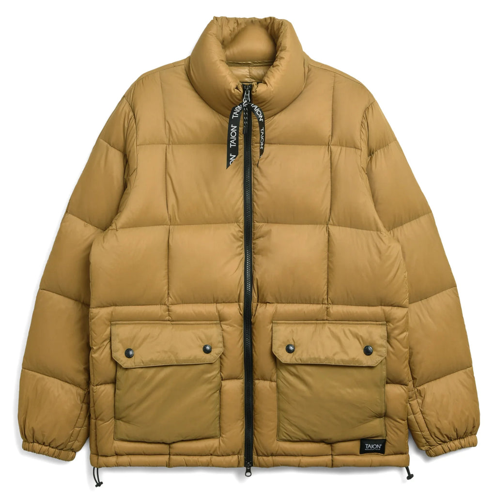 Taion Mountain Packable Down Jacket Beige