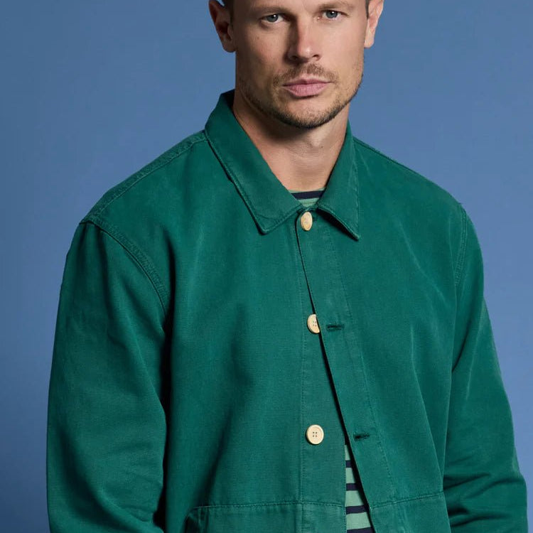 Armor Lux Fisherman's Jacket Dark Ivy - Steranko Clothing Manchester