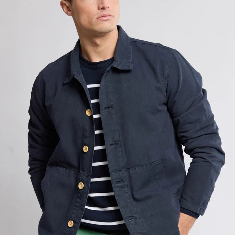 Armor Lux Fisherman's Jacket Navy - Steranko Clothing Manchester