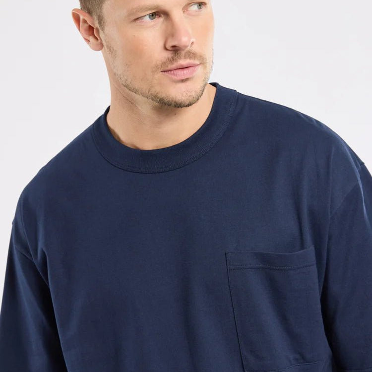 Armor Lux Heritage Loose Fit S/S T-Shirt Marine Deep - Steranko Clothing Manchester