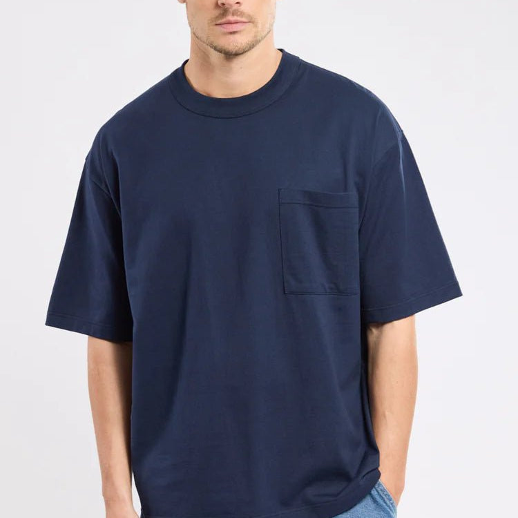 Armor Lux Heritage Loose Fit S/S T-Shirt Marine Deep - Steranko Clothing Manchester
