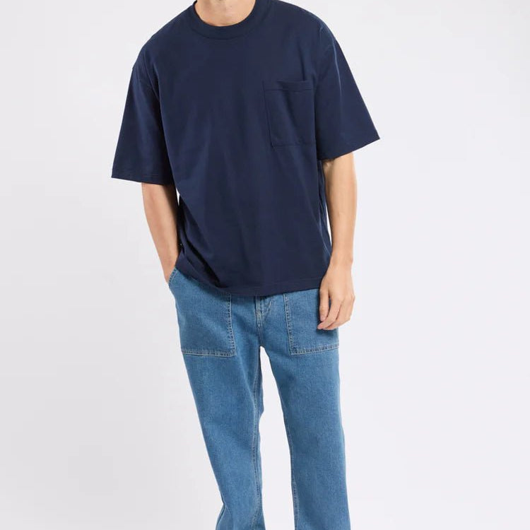 Armor Lux Heritage Loose Fit S/S T-Shirt Marine Deep - Steranko Clothing Manchester