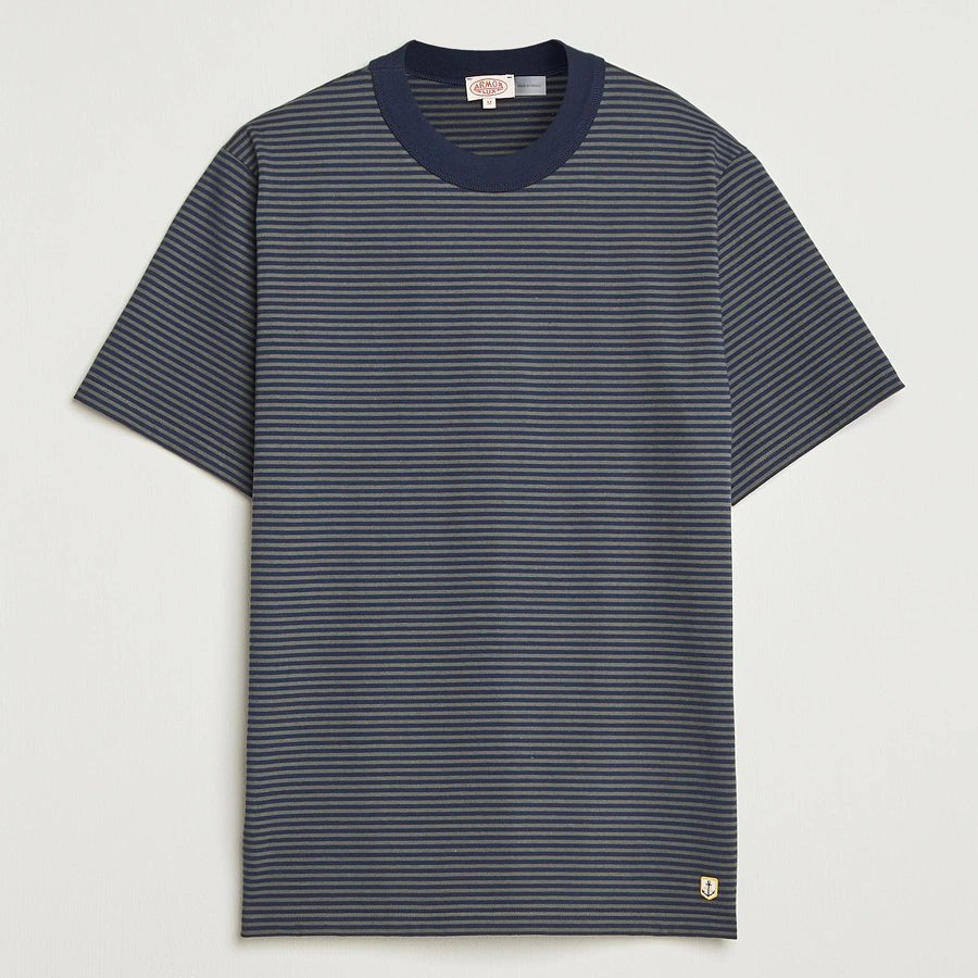 Armor Lux Heritage Stripe T-Shirt Marine Deep / Chimera - Steranko Clothing Manchester