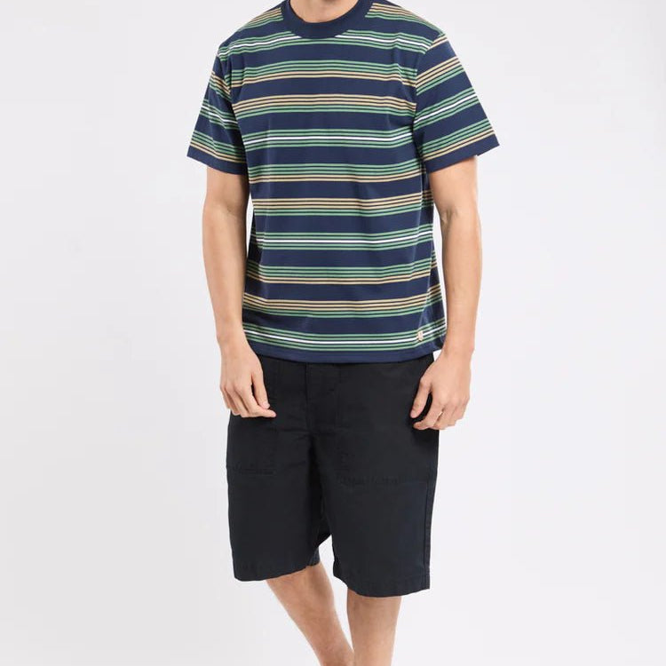Armor Lux Heritage Stripe T-Shirt Marine Deep Ivy Treehouse - Steranko Clothing Manchester