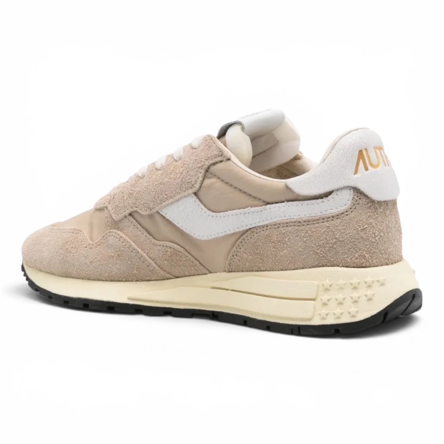 Autry Reelwind Low Sneakers Cracked White Pepper - Steranko Clothing Manchester