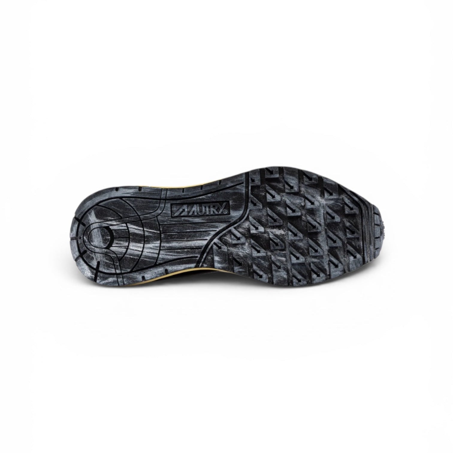 Autry Reelwind Low Sneakers in Black Sugar and Marshmallow Nylon and Suede - Steranko Clothing Manchester