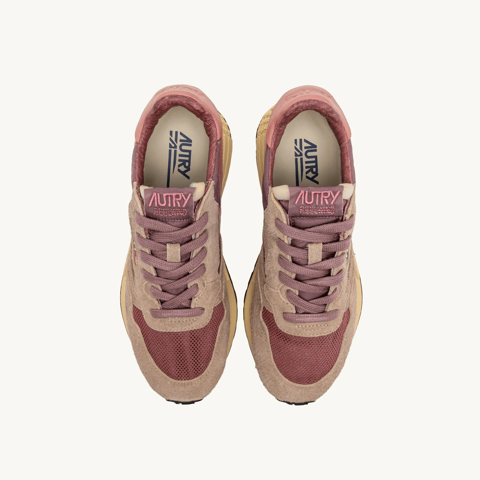 Autry Reelwind Low Sneakers Rose / Desert Sand - Steranko Clothing Manchester