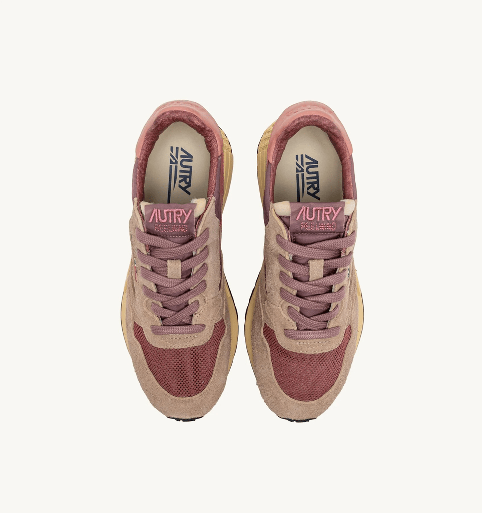 Autry Reelwind Low Sneakers Rose / Desert Sand - Steranko Clothing Manchester