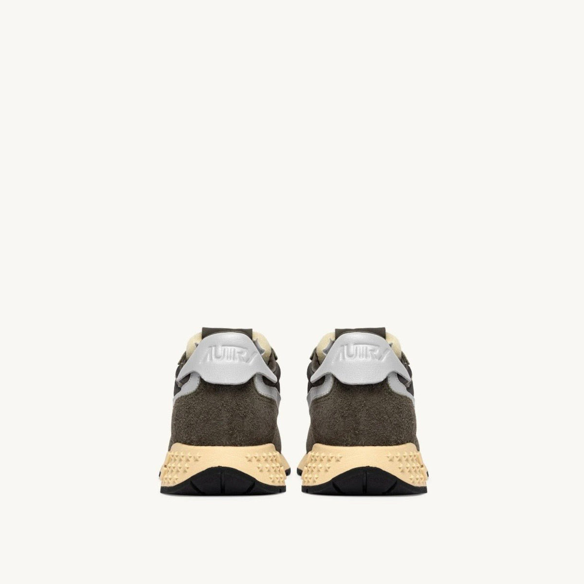 Autry Reelwind Low Sneakers Suede Olive Night / Harbour Mist - Steranko Clothing Manchester