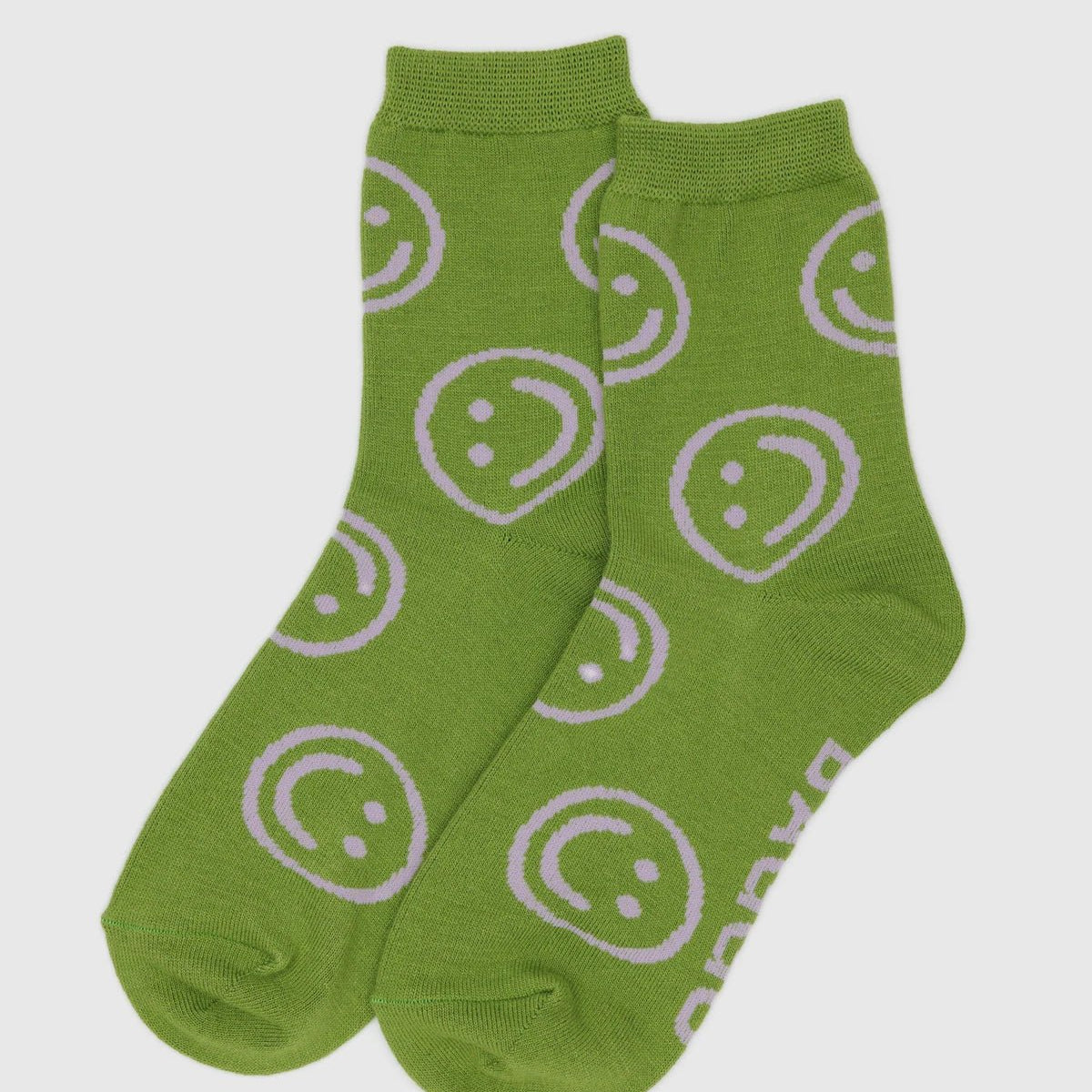 Baggu Crew Sock Pear Happy - Steranko Clothing Manchester
