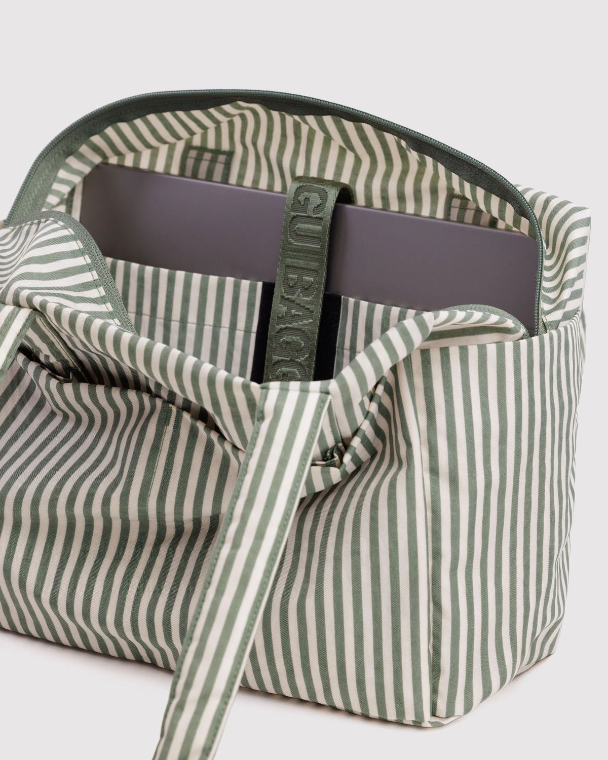 Baggu Everyday Cloud Bag Sage Stripe - Steranko Clothing Manchester