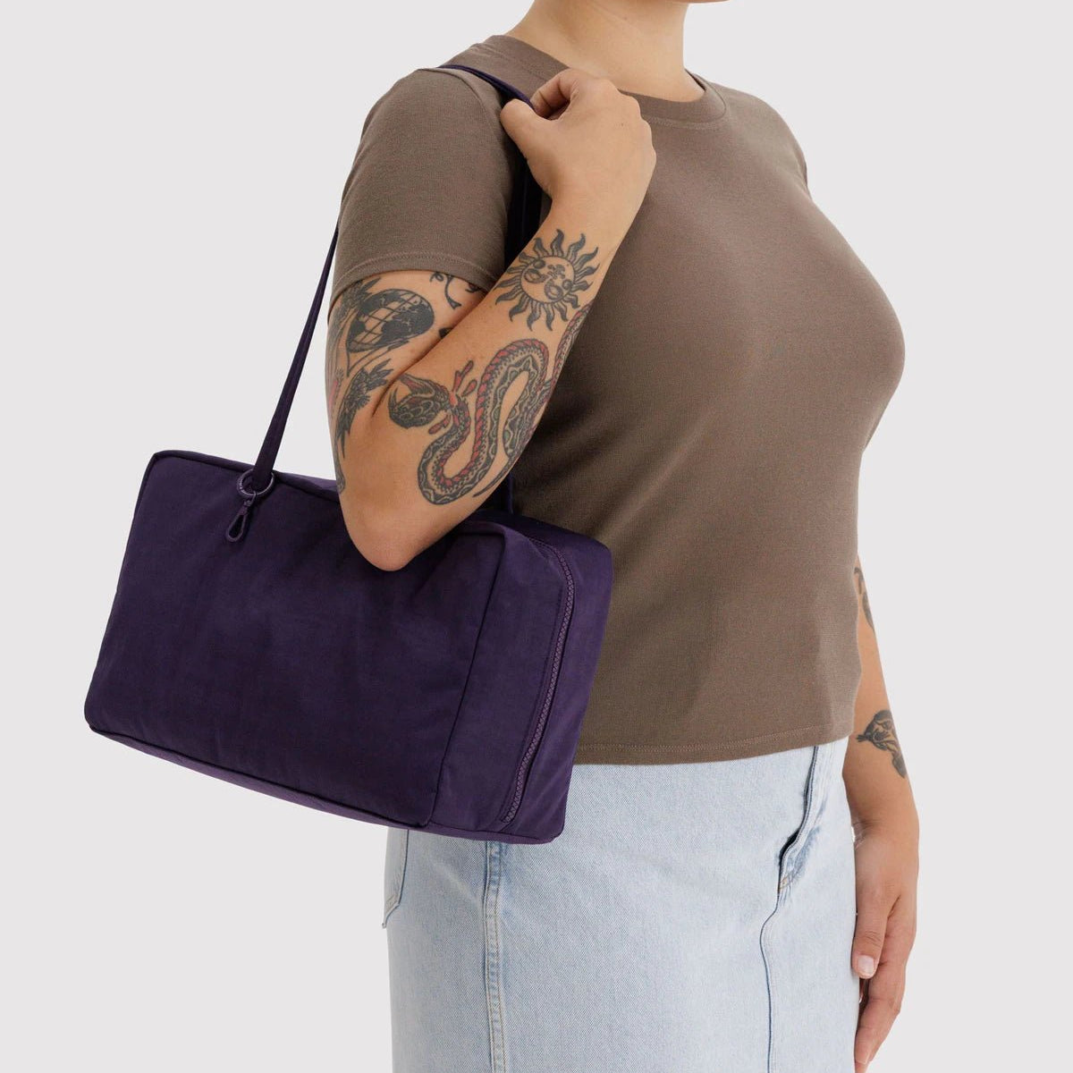 Baggu Medium Nylon Bowler Bag Fig - Steranko Clothing Manchester