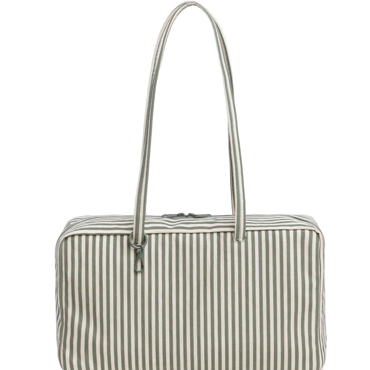 Baggu Medium Nylon Bowler Bag Sage Stripe - Steranko Clothing Manchester