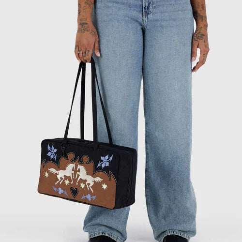 Baggu Medium Nylon Bowler Bag Western Appliqué - Steranko Clothing Manchester