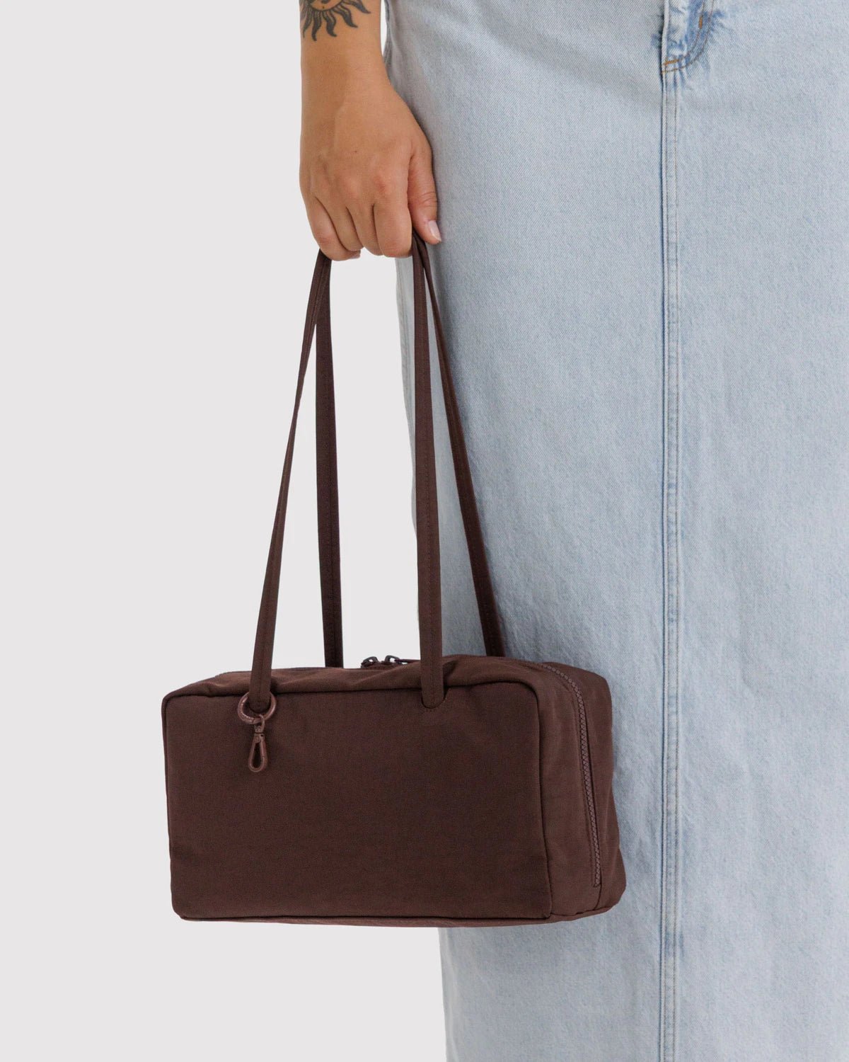 Baggu Nylon Bowler Bag Coffee - Steranko Clothing Manchester