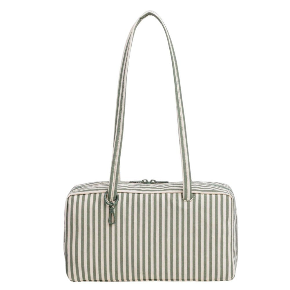 Baggu Nylon Bowler Bag Sage Stripe - Steranko Clothing Manchester