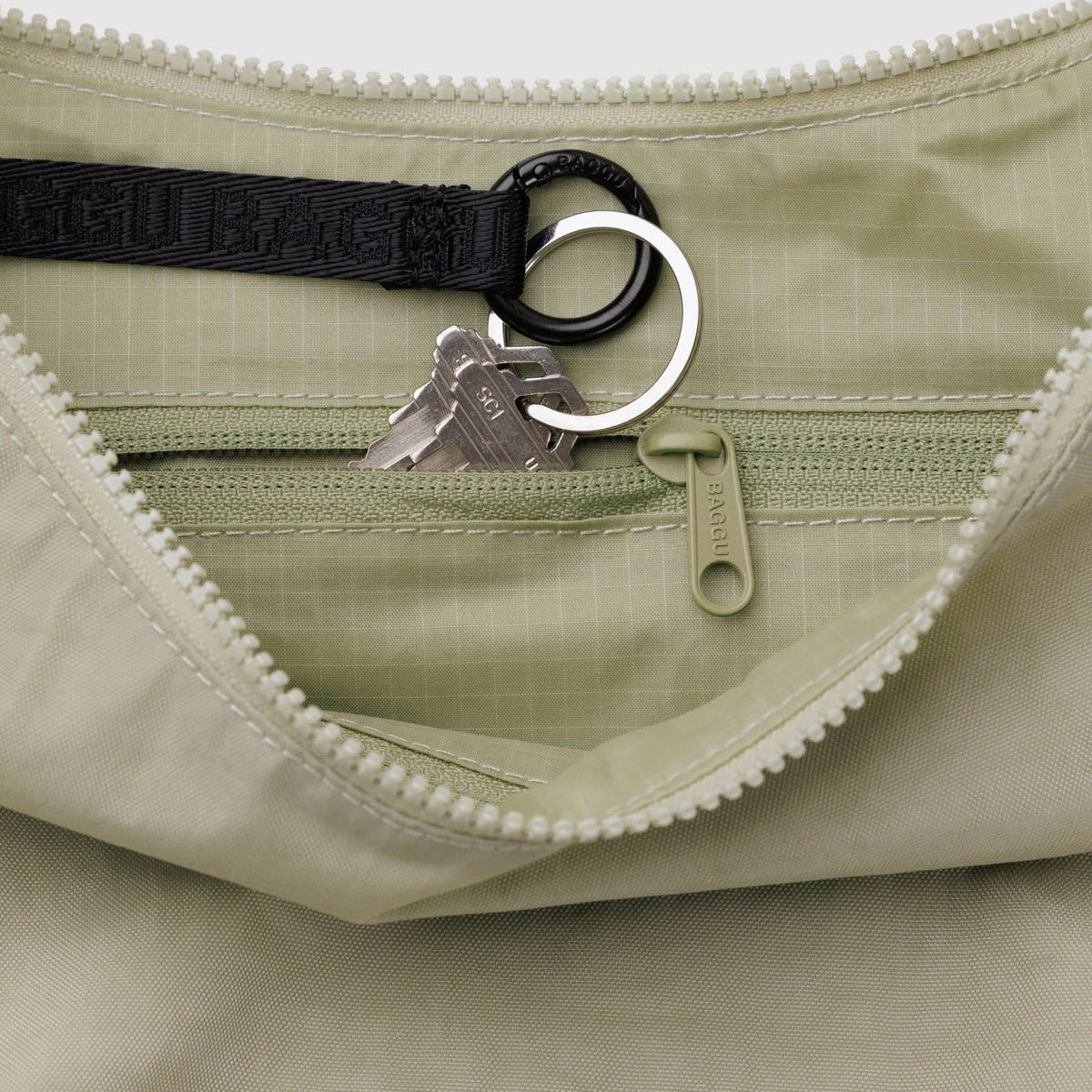 Baggu Nylon Crescent Bag Celadon - Steranko Clothing Manchester