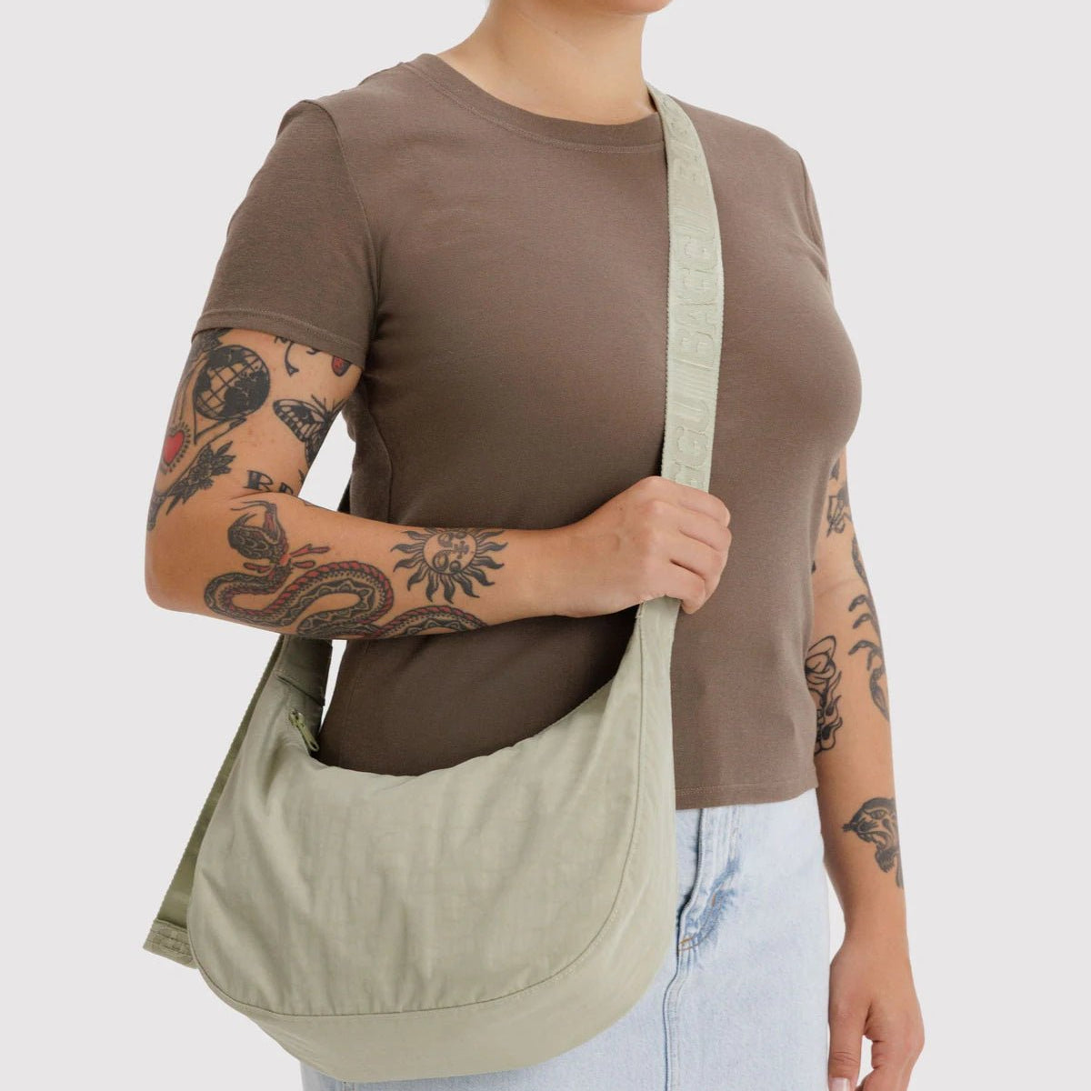 Baggu Nylon Crescent Bag Celadon - Steranko Clothing Manchester