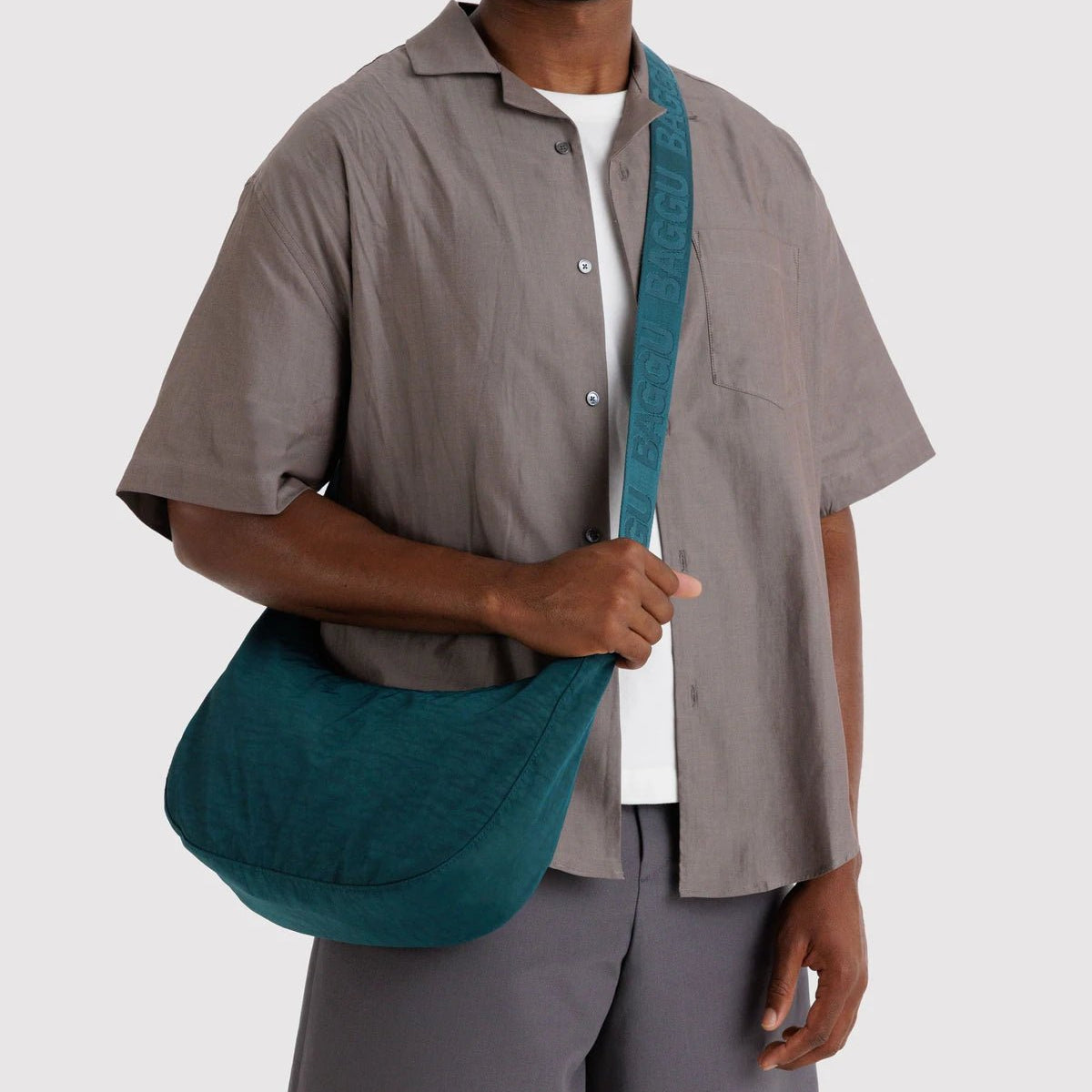 Baggu Nylon Crescent Bag Deep Sea - Steranko Clothing Manchester