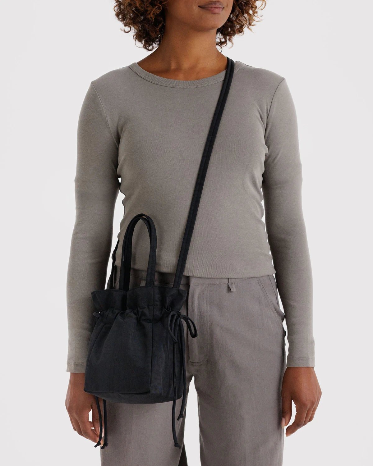 Baggu Nylon Drawstring Bag Black - Steranko Clothing Manchester