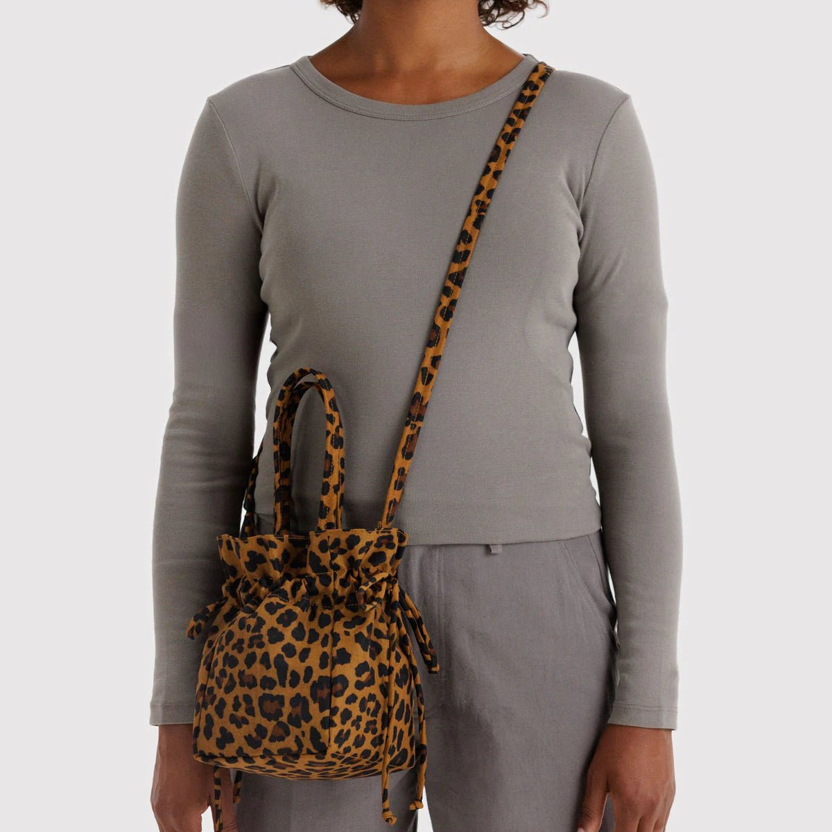 Baggu Nylon Drawstring Bag Leopard - Steranko Clothing Manchester