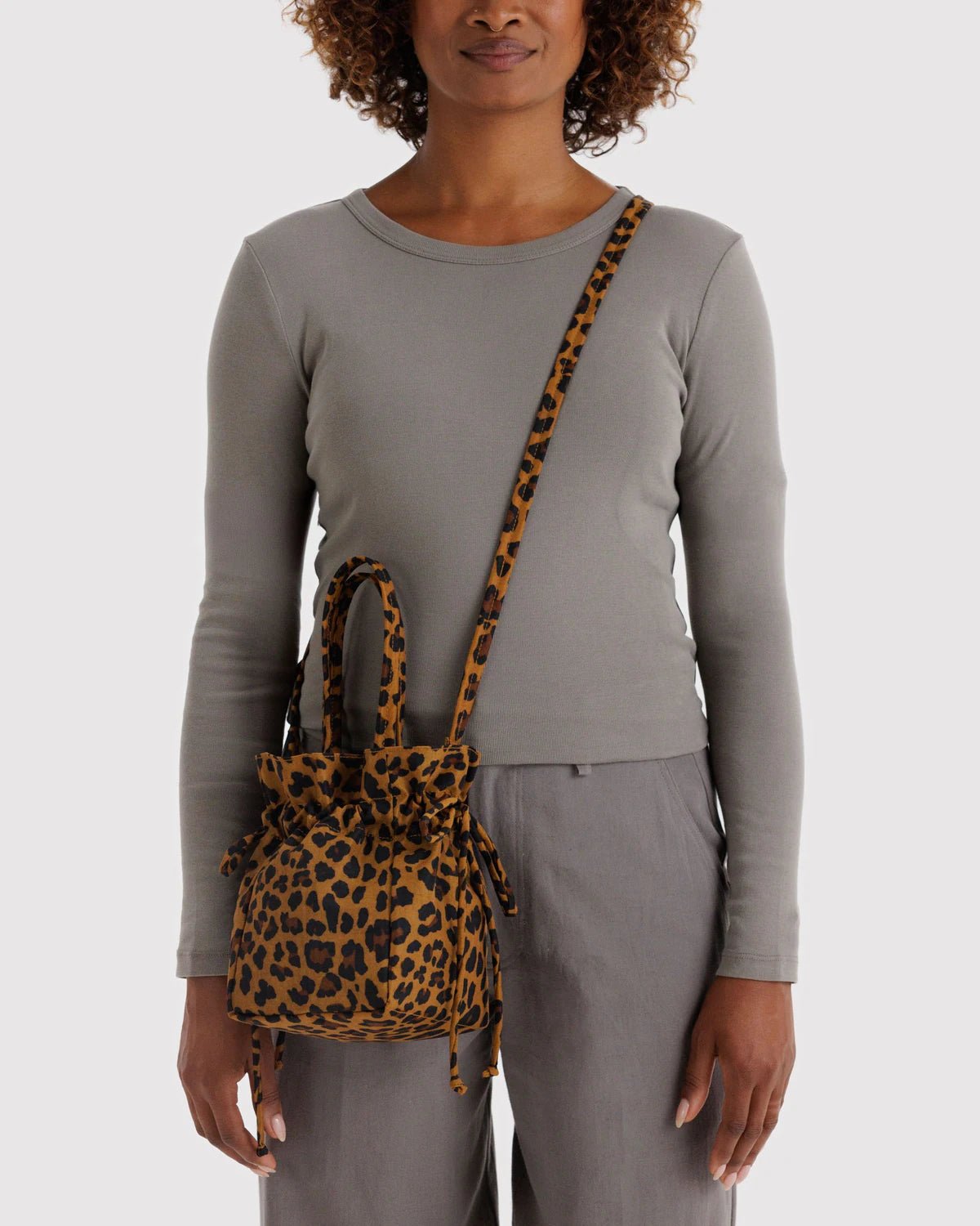 Baggu Nylon Drawstring Bag Leopard - Steranko Clothing Manchester
