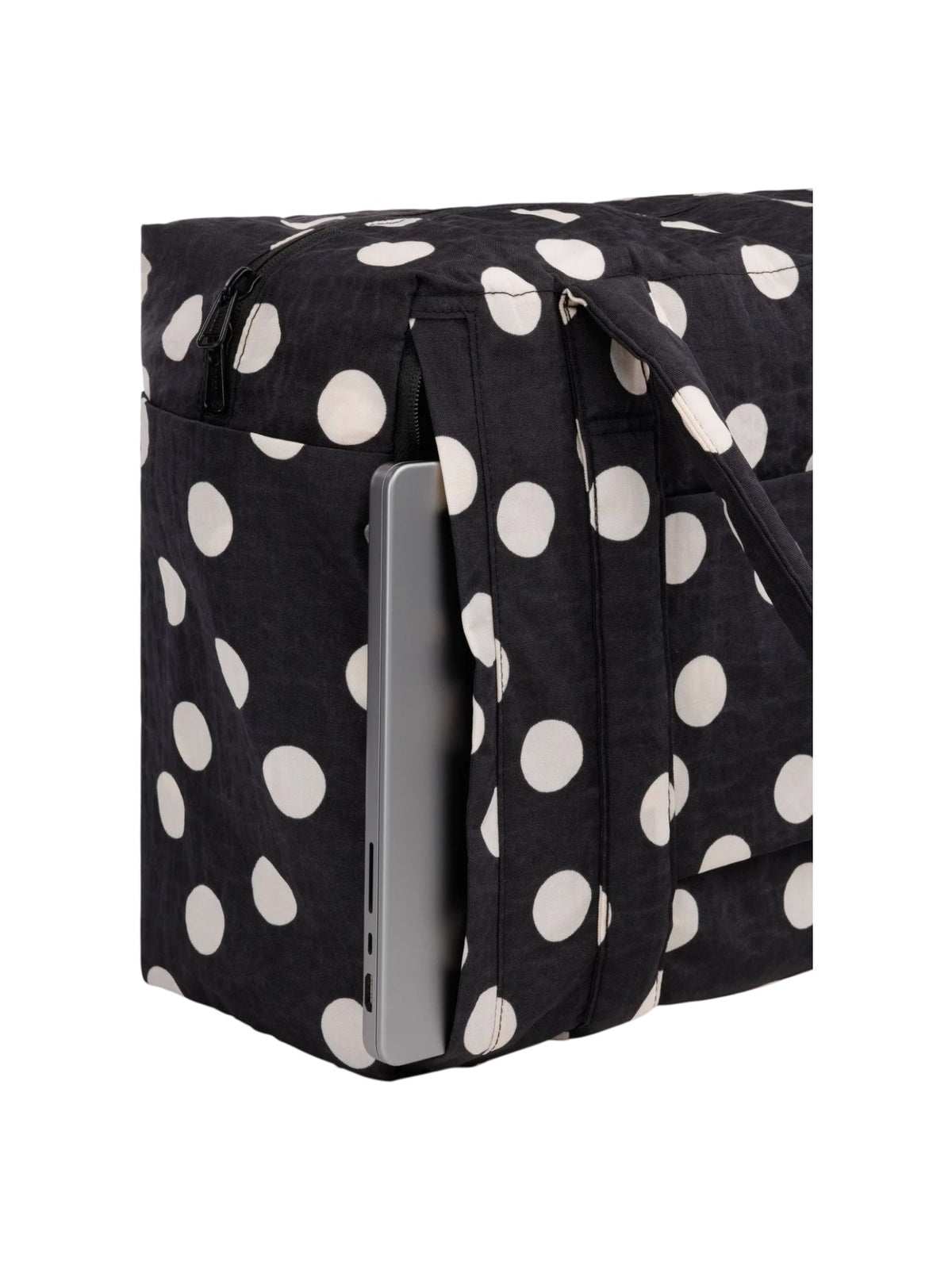 Baggu Small Cloud Carry-On Black & Cream Polka Dot - Steranko Clothing Manchester