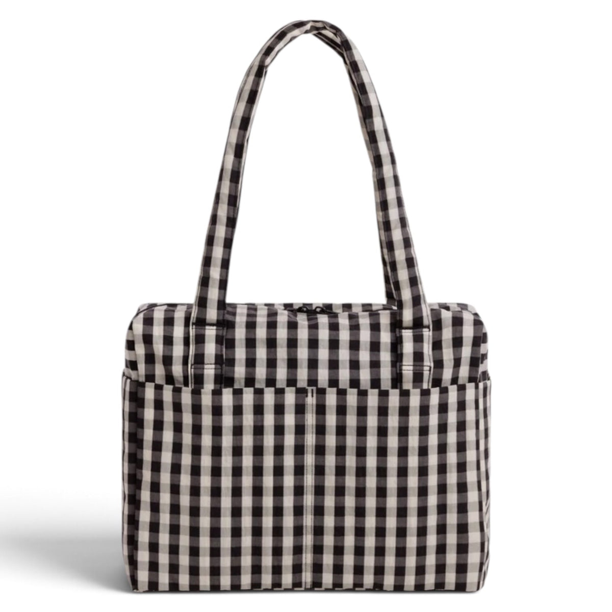 Baggu Small Cloud Carry-On Black/Cream Gingham - Steranko Clothing Manchester