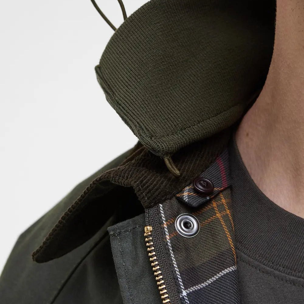 Barbour Modified Solway Waxed Jacket Olive - Steranko Clothing Manchester