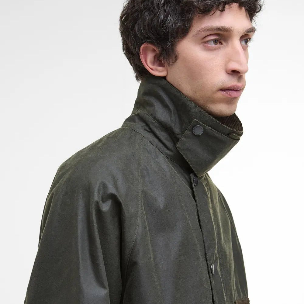 Barbour Modified Solway Waxed Jacket Olive - Steranko Clothing Manchester