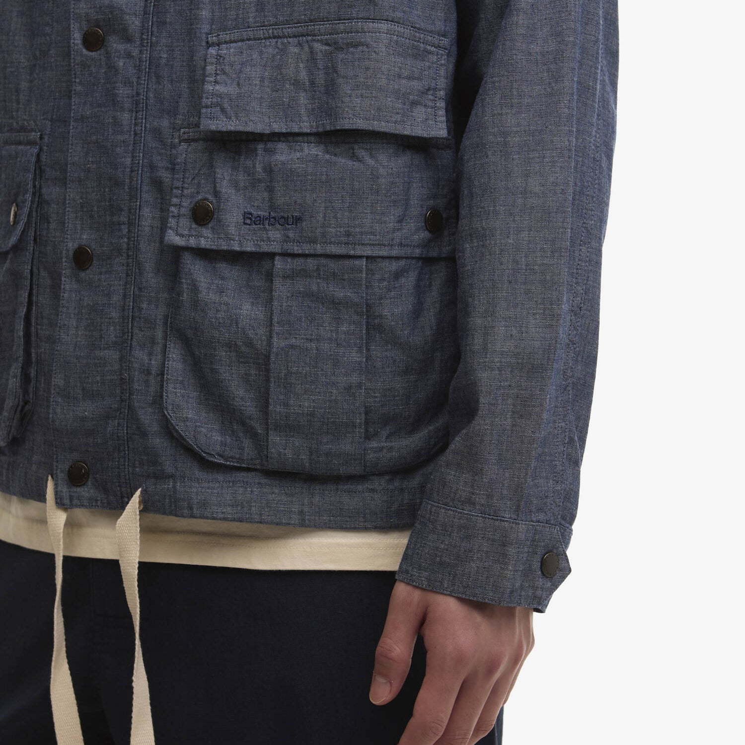 Barbour Modified Westoe Casual Jacket Chambray - Steranko Clothing Manchester