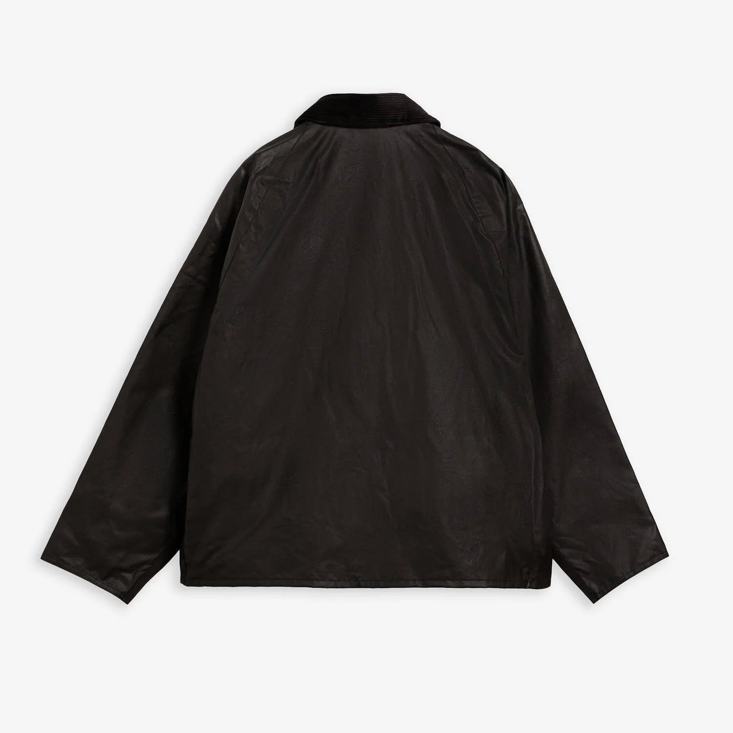 Barbour Oversized Transport Jacket Waxed Black - Steranko Clothing Manchester