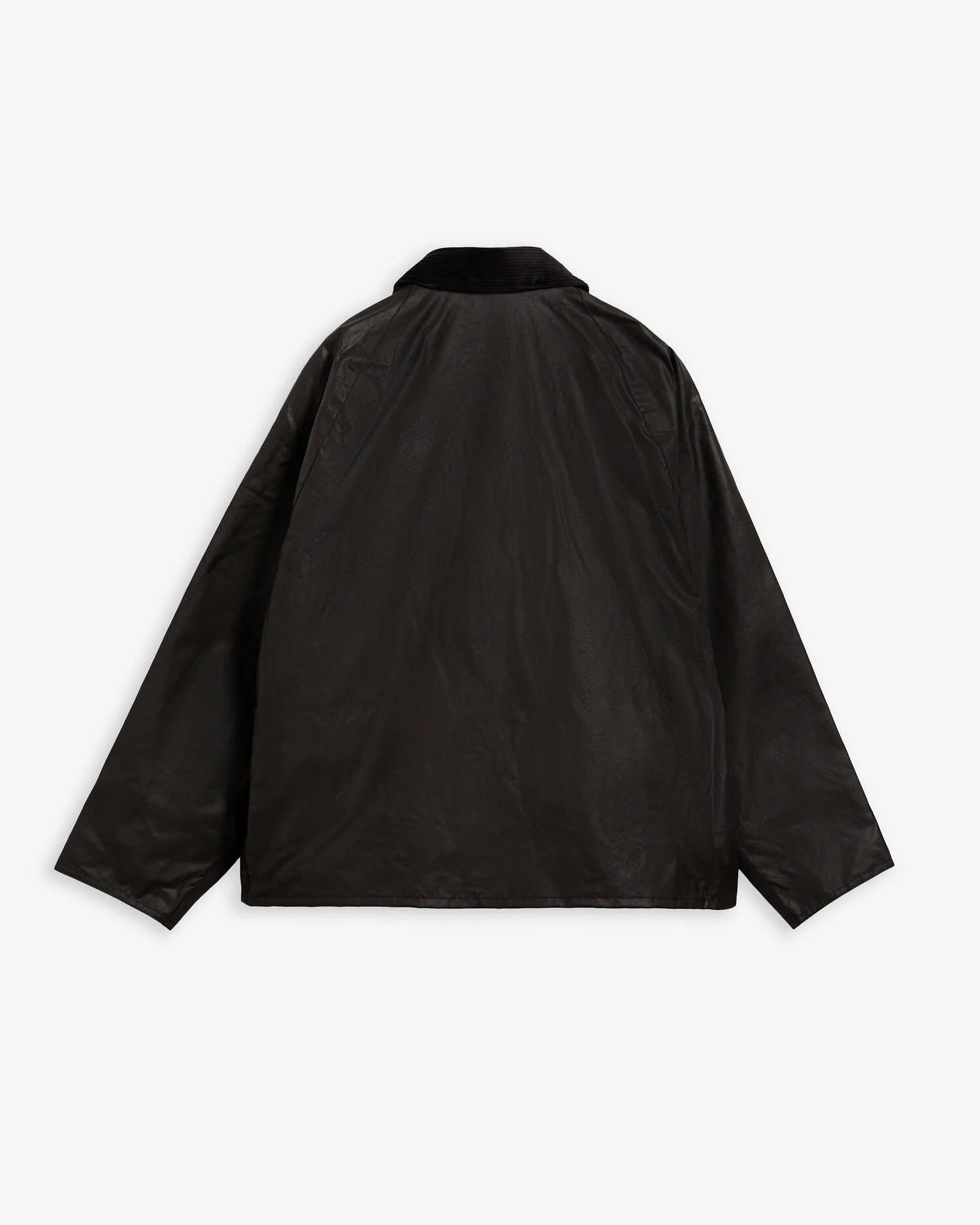 Barbour Oversized Transport Jacket Waxed Black - Steranko Clothing Manchester