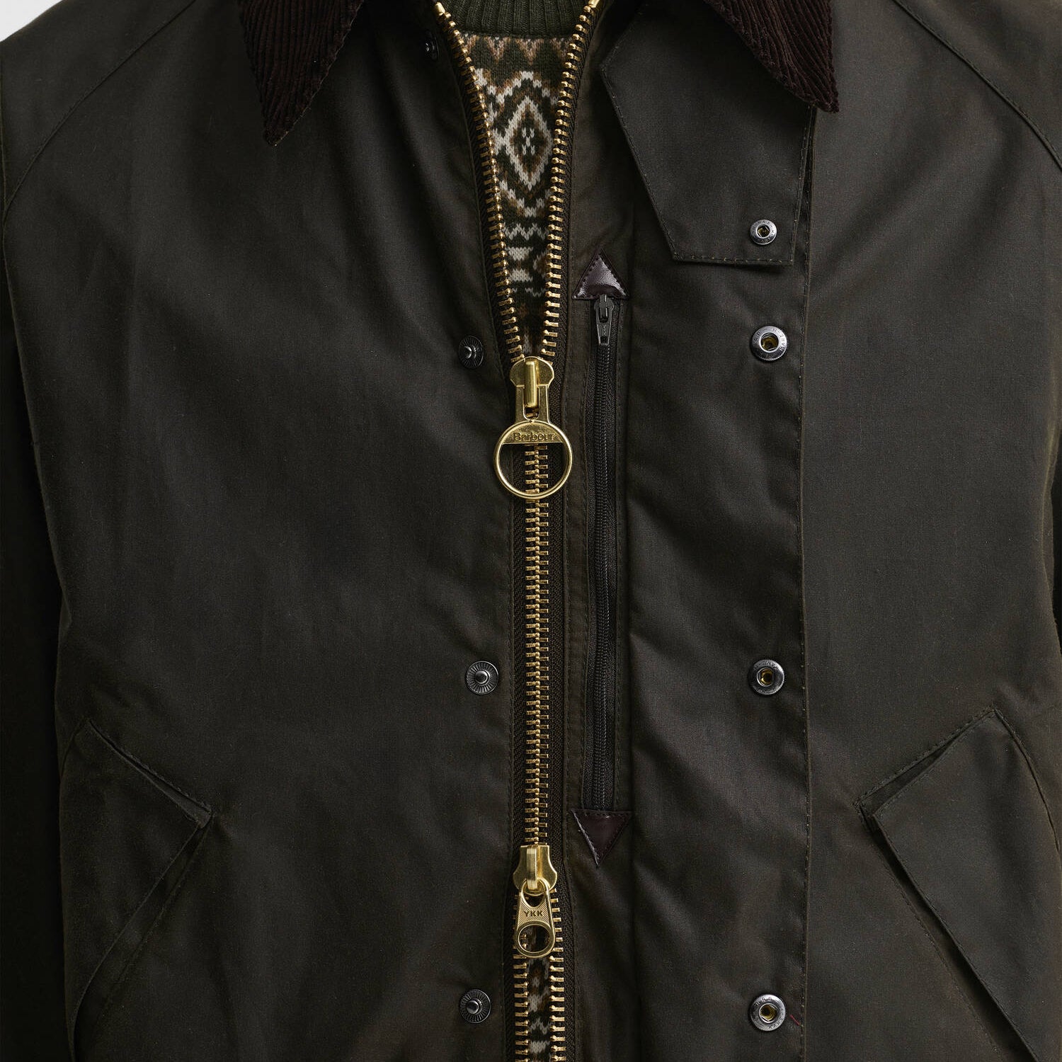 Barbour Oversized Transport Jacket Waxed Olive - Steranko Clothing Manchester