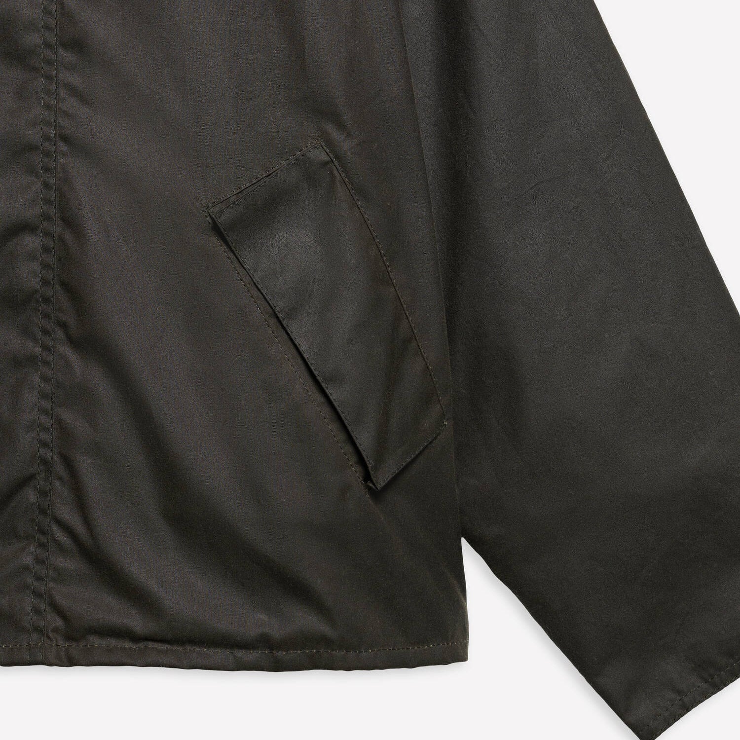 Barbour Oversized Transport Jacket Waxed Olive - Steranko Clothing Manchester