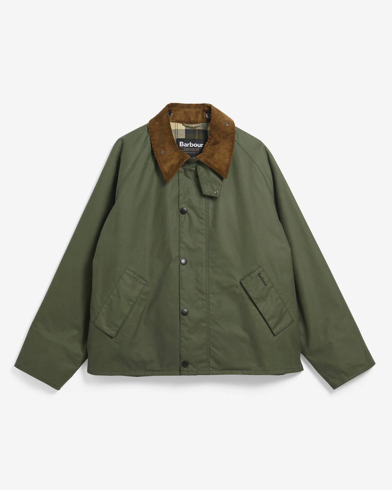 Barbour Oversized Transport Waxed Jacket Light Moss - Steranko Clothing Manchester