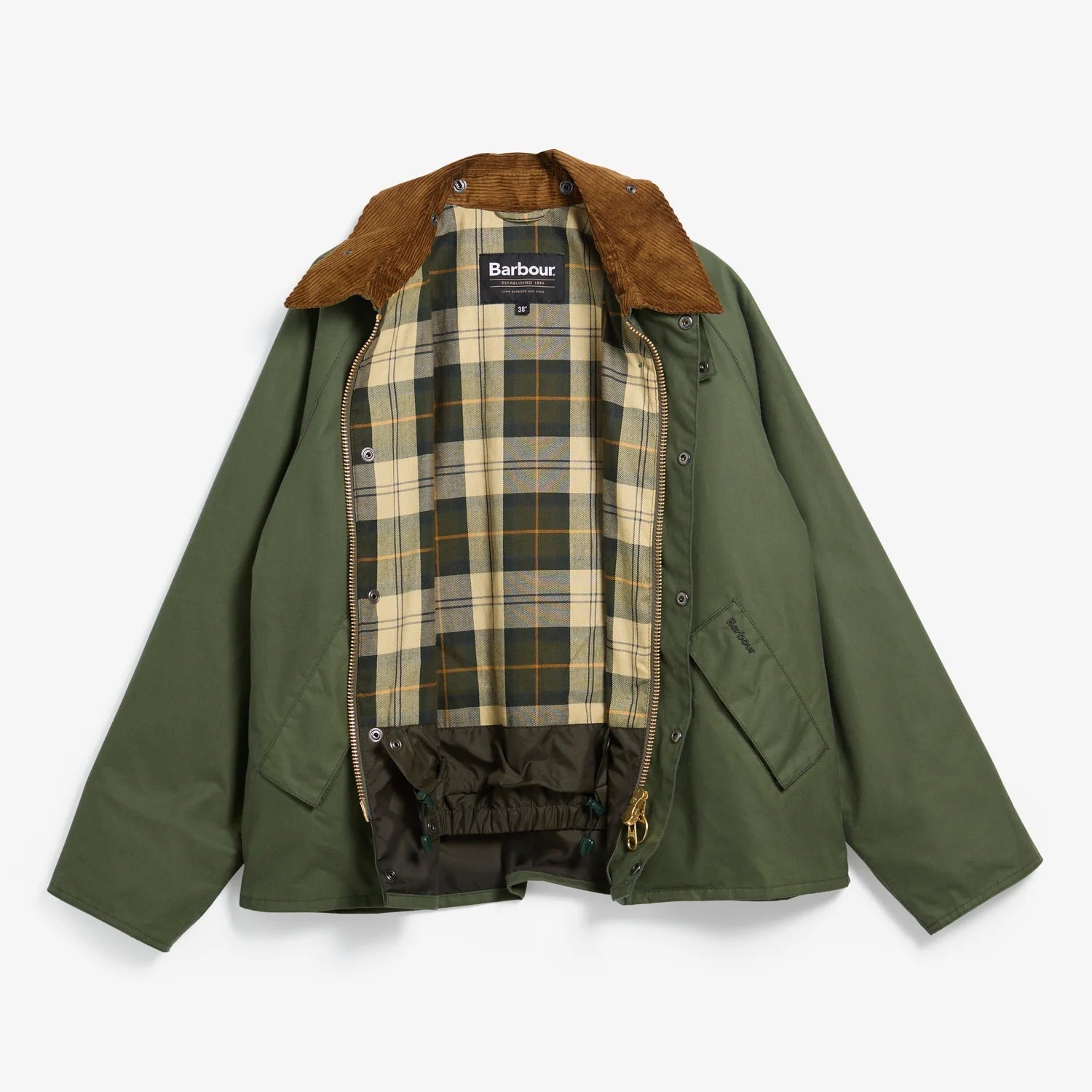 Barbour Oversized Transport Waxed Jacket Light Moss - Steranko Clothing Manchester