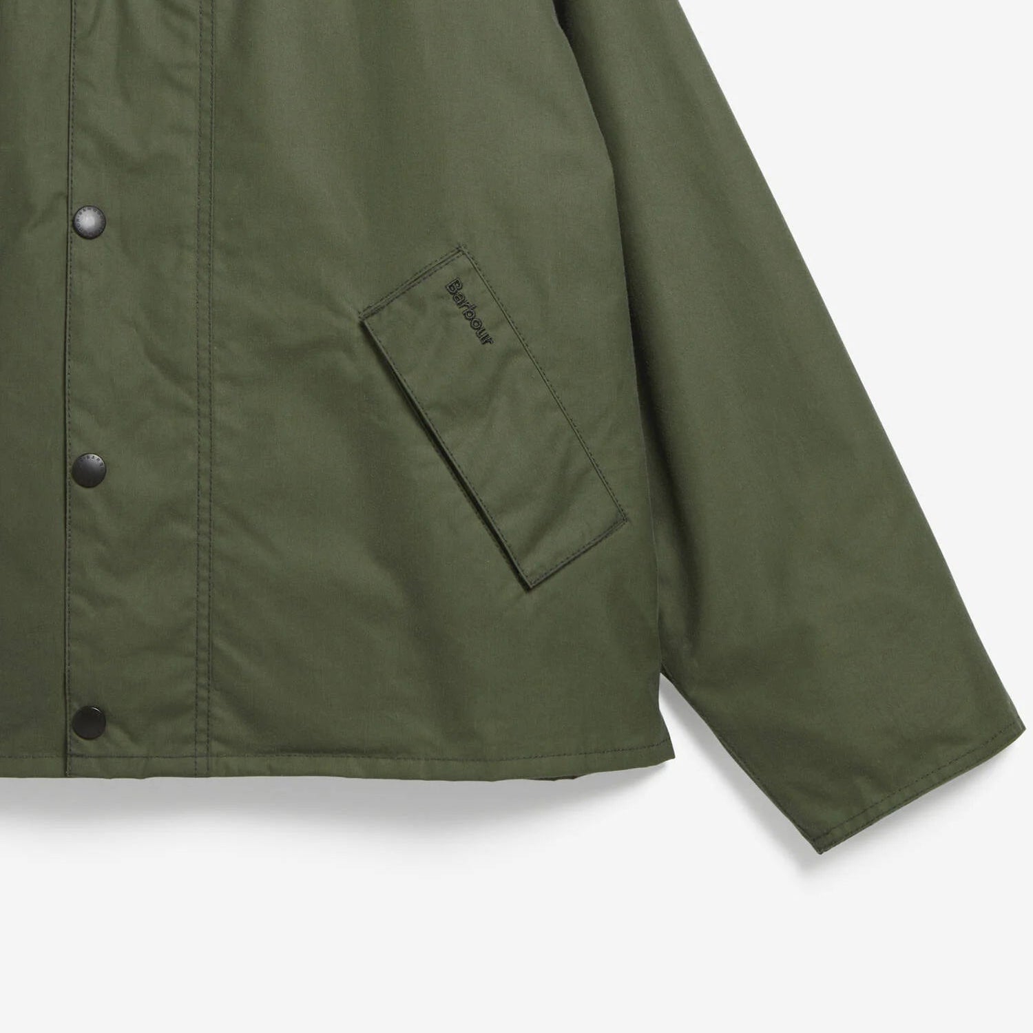 Barbour Oversized Transport Waxed Jacket Light Moss - Steranko Clothing Manchester