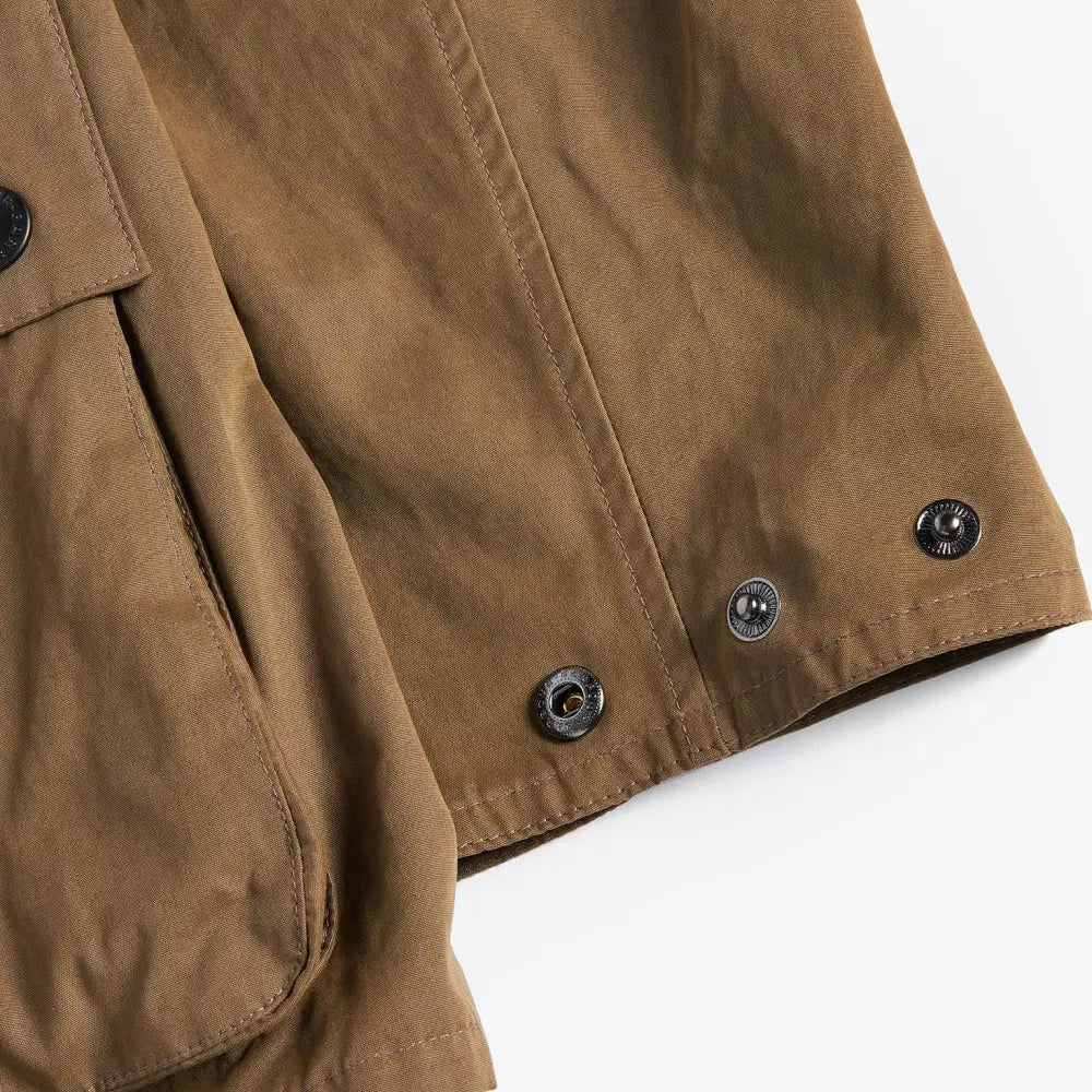 Barbour Peached Oversized Bedale Casual Jacket Dark Sand - Steranko Clothing Manchester