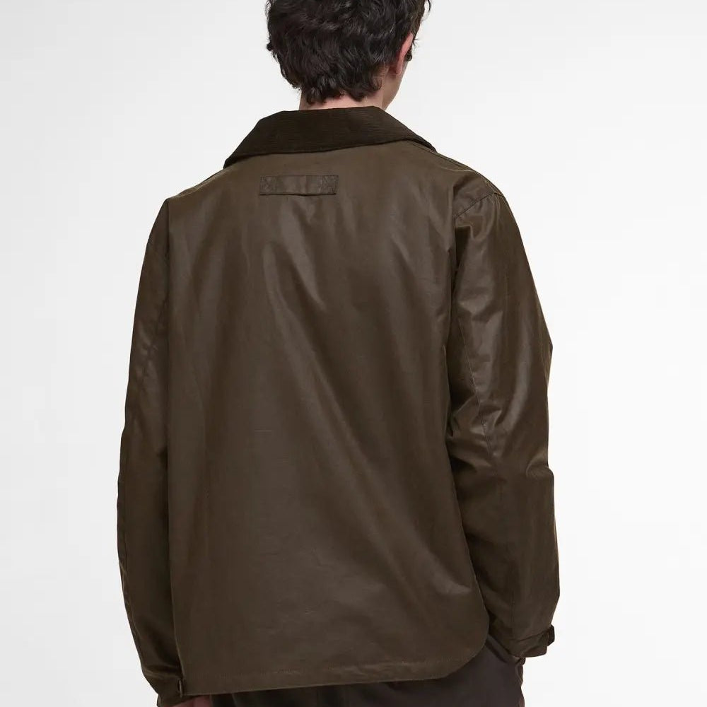 Barbour ReeRe - Engineered Utility Bedale Waxed Jacket Beech - Steranko Clothing Manchester