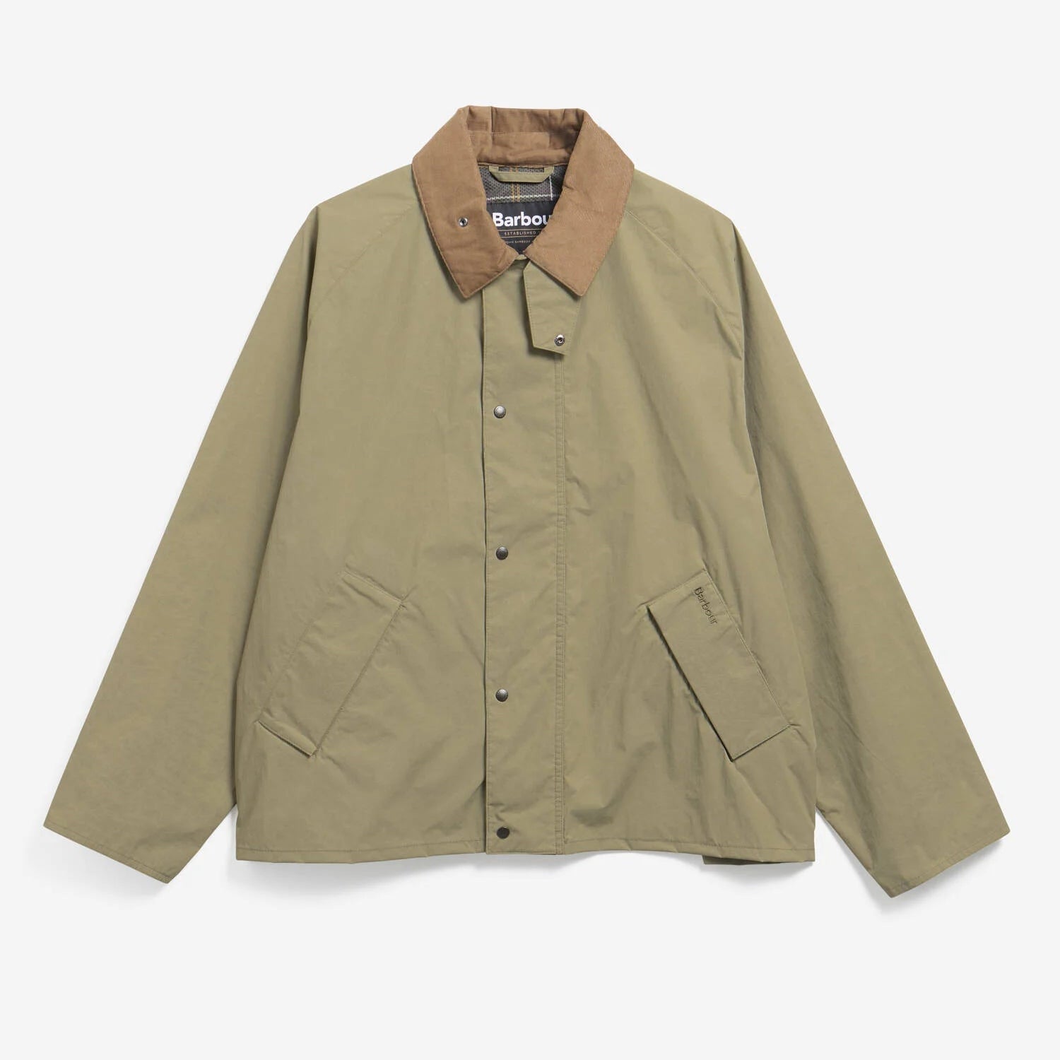 Barbour Ripstop Transport Showerproof Jacket Bleached Olive - Steranko Clothing Manchester
