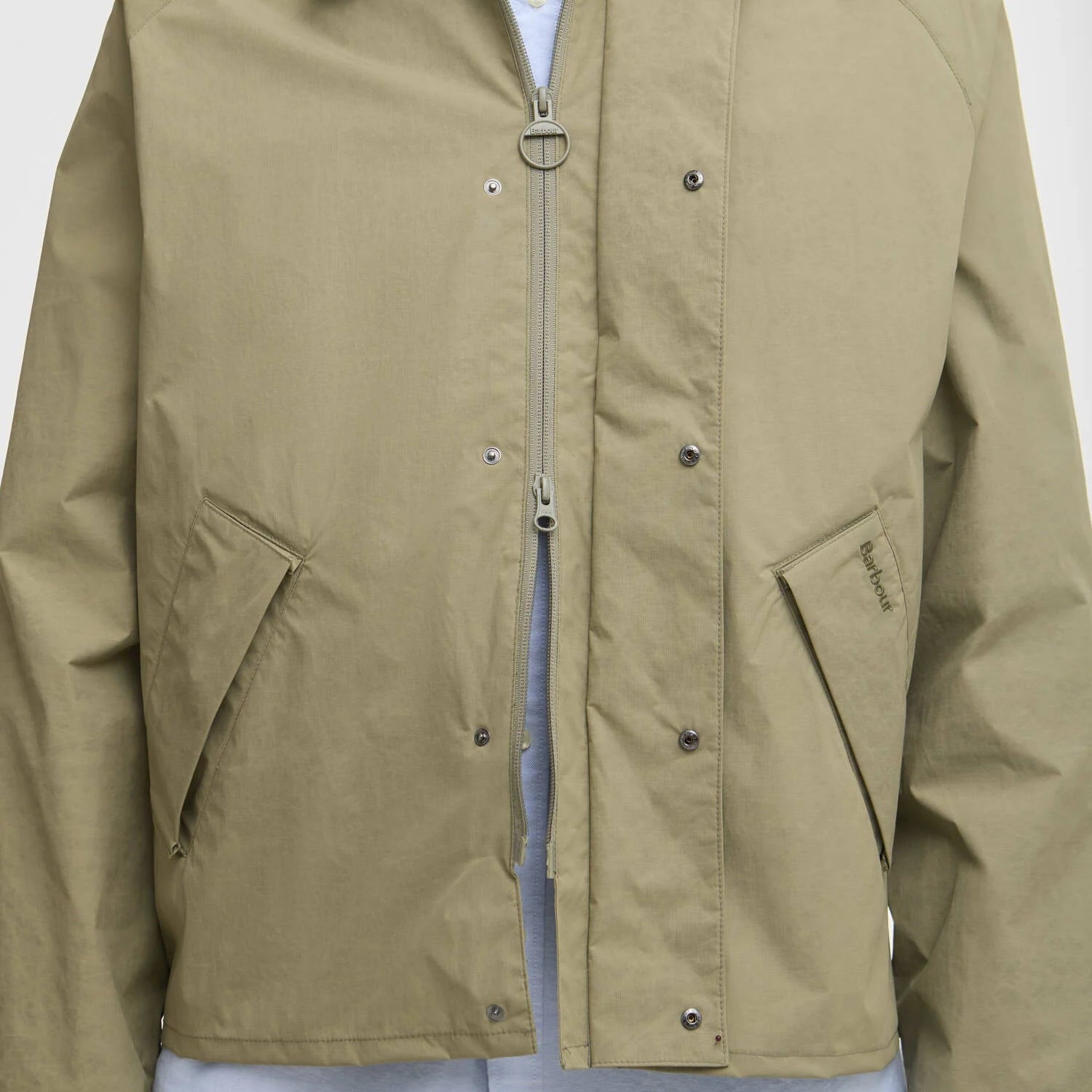 Barbour Ripstop Transport Showerproof Jacket Bleached Olive - Steranko Clothing Manchester