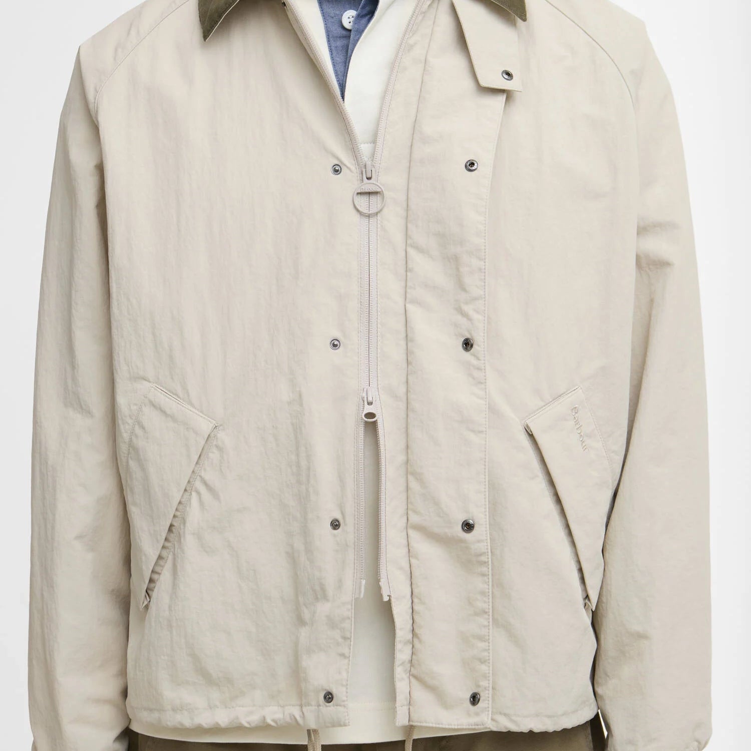 Barbour Transport Nylon Casual Jacket Mist - Steranko Clothing Manchester